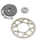 Kit de Transmisión KTM 85/105 SX (Piñon 14 - Corona 49 - Cadena 124 Eslabones Sin Retenes)