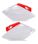 Tapas Laterales Traseras Acerbis Honda CRE 450 F - CRF 450 R 2005-2006 Blancas / Rojas