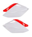 Tapas Laterales Traseras Acerbis Honda CRF 250 R 2006-2009 Blancas / Rojas