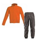 Traje de Lluvia Acerbis Rain Suit Logo Black / Orange Fluo