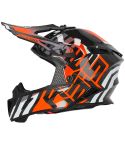 Casco Acerbis Steel Carbon 22-06 Black / Orange Fluo
