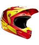 Casco Niño Fox V1 Imperial Red / Yellow 