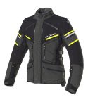 Chaqueta Touring Clover Laminator 2 Waterproof Dark Gray / Yellow / Black