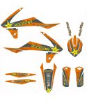 Kit de Adhesivos BlackBird RockStar KTM EXC - EXCF 2017-2019 / KTM SX - SXF 2016-2018