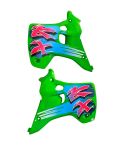 Tapas de Depósito Acerbis + Adhesivos Kawasaki KX 125/250 1992-1993 Verdes