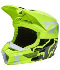 Casco Niño FOX V1 Skew Fluo Yellow 2022