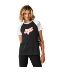 Camiseta Chica Fox Karrera Raglan Black
