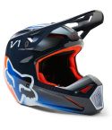 Casco FOX V1 Toxsyk Midnight Blue / Orange 2023