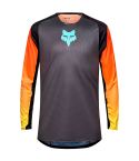 Camiseta Fox Flexair Grid Black / Orange