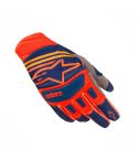 Guantes Alpinestars Techstar Dark Blue Red Tangerine 2019