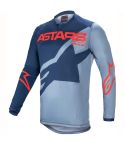 Camiseta Niño Alpinestars Racer Braap Dark Blue / Black / Red