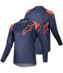 Camiseta Niño Alpinestars Racer Narin Night Navy / Hot Orange 2023