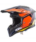 Casco KTM Airoh Aviator 3 Orange / Blue / Yellow