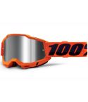 Gafas 100% Accuri 2 Neon Orange - Flash Silver Lens