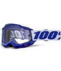 Gafas 100% Accuri 2 Enduro Blue / White - Dual Clear Lens