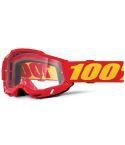 Gafas 100% Accuri 2 OTG Red / Yellow - Clear Lens