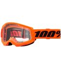 Gafas 100% Strata 2 Neon Orange / Clear Lens