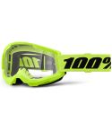 Gafas 100% Strata 2 Neon Yellow / Clear Lens