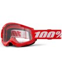 Gafas 100% Strata 2 Red / Clear Lens