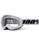 Gafas 100% Strata 2 White / Clear Lens