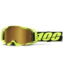 Gafas 100% Armatic Neon Yellow - Mirror True Gold Lens