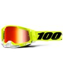 Gafas 100% Racecraft 2 Fluo Yellow - Mirror Red Lens