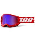 Gafas 100% Accuri 2 Neon Red - Red / Blue Mirror Lens