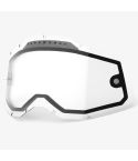 Lente Doble Ventilada 100% Dual Vented Clear Racecraft / Accuri / Strata (Generation 2)