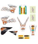 Kit de Adhesivos Racing White KTM EXC 2005-2007 / SX 2005-2006