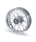 Rear rim silver 5x17"