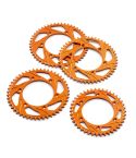 Corona Trasera KTM Aluminio Naranja