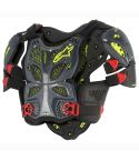 Peto Alpinestars A-10 Full Chest Protector Anthracite Black Red