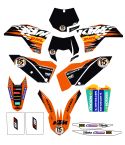 Kit de Adhesivos Factory KTM EXC 2008-2011 / SX 2007-2010