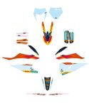 Kit de Adhesivos Factory KTM EXC / EXC-F 2020-2023 / KTM SX / SX-F 2019-2022