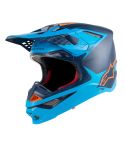 Casco Alpinestars Supertech S-M10 Meta Black / Aqua / Orange Fluo