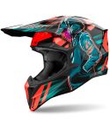 Casco Airoh Wraaap Cyber Orange Gloss