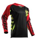 Camiseta Thor Fuse Rampant Black / Red / Lime
