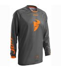 Camiseta Thor Phase Off Road Grey Out - Charcoal / Orange