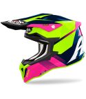 Casco Airoh Strycker Blazer Blue / Pink Gloss (ECE 22.06)