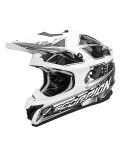 Casco Scorpion VX-15 Evo Air Magma Black / White Gloss