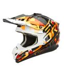 Casco Scorpion VX-15 Evo Air Grid Black / Orange Gloss