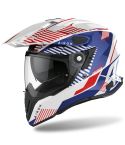 Casco Airoh Commander Boost White / Blue Gloss