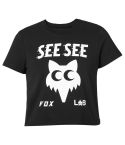 Camiseta Fox Womens & SEE SEE Top Black Limited Edition