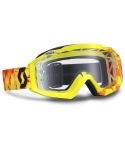 Gafas Scott Hustle MX Scribble Green Orange / Clear Works