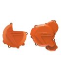 Kit De Protector Tapa De Embrague Y Encendido KTM 250-300 2017 - 2022 Naranja