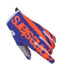 Guantes Alpinestars Racer 7 Braap Indianapolis LE White Orange Fluo / Dark Blue 2017