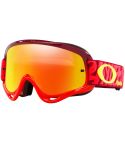Gafas Oakley O-Frame MX Troy Lee Designs Series Painted Red / Fire Iridium Lens