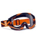 Gafas Scott Mx Recoil Xi Pro Grid Lock Black Orange / Clear Works