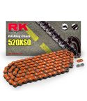 Cadena Retenes RK Naranja 520XSO 118 Pasos X Ring