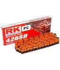 Cadena RK Naranja 428SB 136 Pasos ( 85 c.c. )